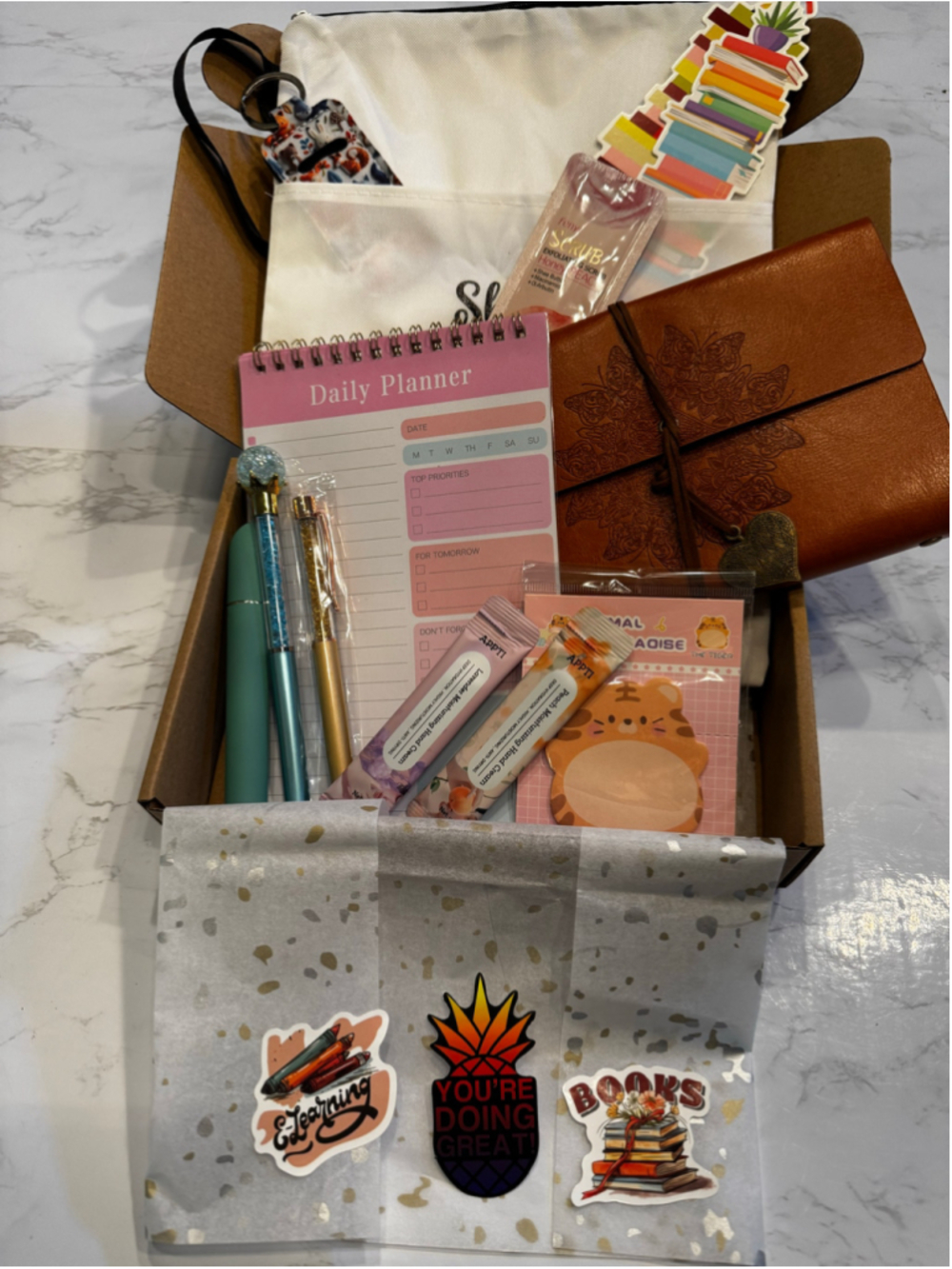 Bookish Stationery Bundle Planner Journals Stickers Pens Reader Gift Set